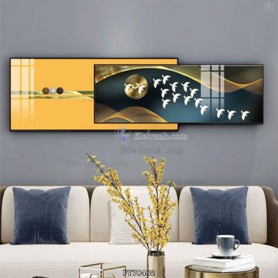 Tải file Tranh treo pha lê gương FT78482 (gốc) chủ đề phong thủy