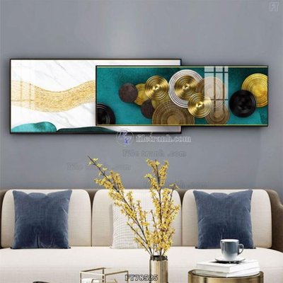 File PSD Tranh treo pha lê gương FT78525 (gốc) nhiều lớp (multi-layer)