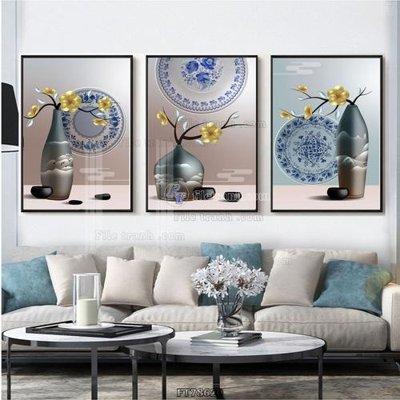 File PSD Tranh treo pha lê gương FT78620 (gốc) nhiều lớp (multi-layer)