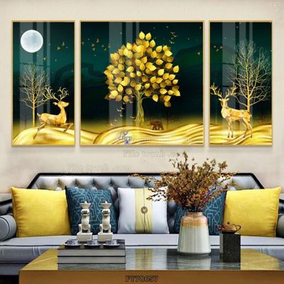 File tranh Tranh treo pha lê gương FT78657 (file gốc) chuẩn màu in