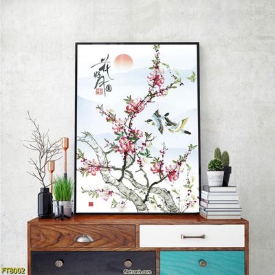 File gốc Tranh trang trí lối vào 1 tấm FT8002 (cho in ấn) độc quyền