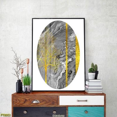 File tranh Tranh trang trí lối vào 1 tấm FT8052 (gốc) phong cách tối giản