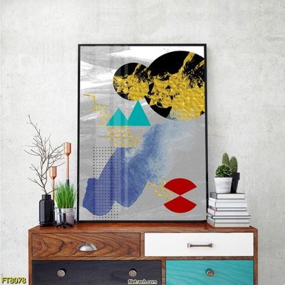 Download file gốc Tranh trang trí lối vào 1 tấm FT8078 (in lụa) cao cấp