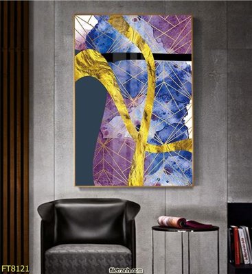 Ảnh gốc Tranh trang trí lối vào 1 tấm FT8121 (độ nét cao) in tráng gương