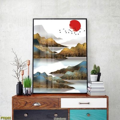 Tải file Tranh trang trí lối vào 1 tấm FT8265 (PSD) cho in tranh kính