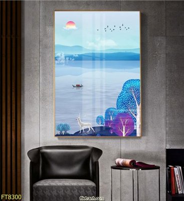 File gốc Tranh trang trí lối vào 1 tấm FT8300 (in mica) cắt laser