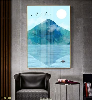 File in trần Tranh trang trí lối vào 1 tấm FT8340 (bản gốc) đại dương