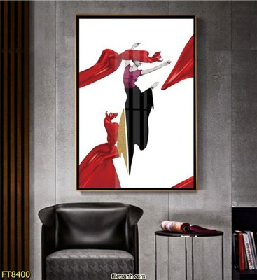 File gốc Tranh trang trí lối vào 1 tấm FT8400 (in tráng gương) ốp tường