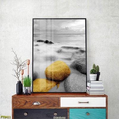 Tải file Tranh trang trí lối vào 1 tấm FT8411 (gốc) chủ đề hoa sen