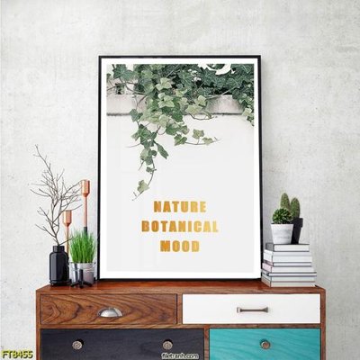 Ảnh gốc Tranh trang trí lối vào 1 tấm FT8455 (độ nét cao) in tráng gương