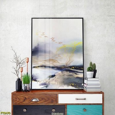 File tranh in trần Tranh trang trí lối vào 1 tấm FT8470 (ảnh gốc siêu nét)