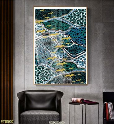 File gốc Tranh trang trí lối vào 1 tấm FT8500 (in lụa) cao cấp