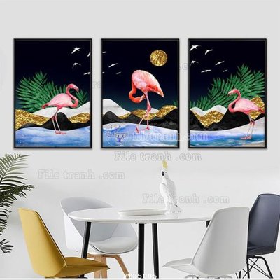 File in ấn File tranh hiện đại pha lê gương FT85005 (bản gốc) chất lượng cao