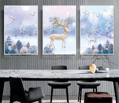 File tranh File tranh hiện đại pha lê gương FT85008 (gốc) chủ đề trừu tượng