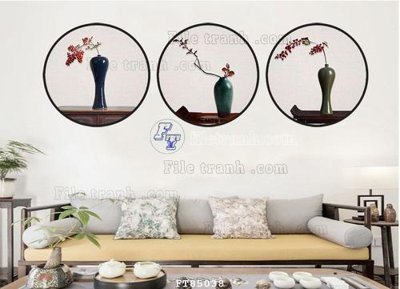 File tranh File tranh hiện đại pha lê gương FT85038 (ảnh gốc) không bị mờ