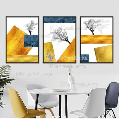 File gốc File tranh hiện đại pha lê gương FT85048 (trang trí) phòng làm việc