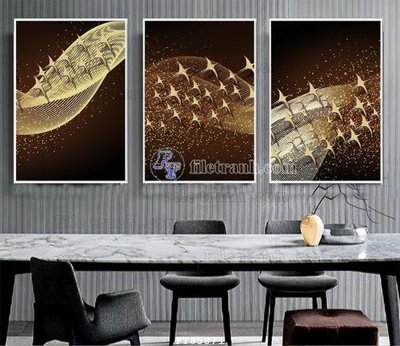 File in ấn chuyên nghiệp File tranh hiện đại pha lê gương FT85071 (file gốc)