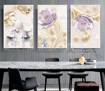 File PSD File tranh hiện đại pha lê gương FT85128 (bản gốc) đã tách nền