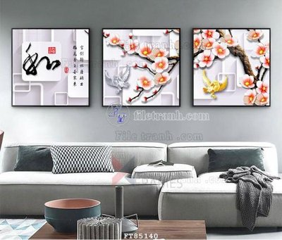 File gốc File tranh hiện đại pha lê gương FT85140 cho in ấn và thiết kế