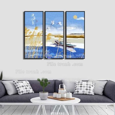 File tranh ảnh gốc File tranh hiện đại pha lê gương FT85192 dùng cho in khổ lớn