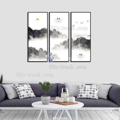 File ảnh File tranh hiện đại pha lê gương FT85193 (gốc) cho trang trí nhà hàng