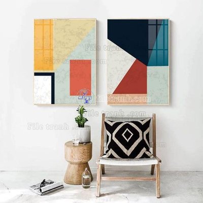 File PSD in ấn File tranh hiện đại pha lê gương FT85218 (chất lượng cao)