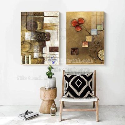 File in mica File tranh hiện đại pha lê gương FT85220 (ảnh gốc) đẹp