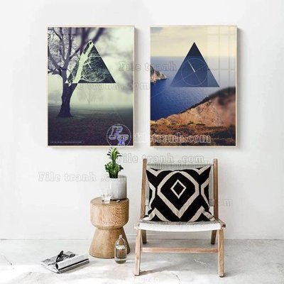 File ảnh File tranh hiện đại pha lê gương FT85240 (gốc) in Hiflex