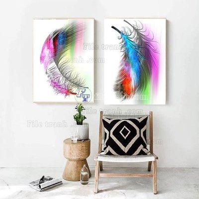 File PSD File tranh hiện đại pha lê gương FT85242 (bản gốc) đã tách nền