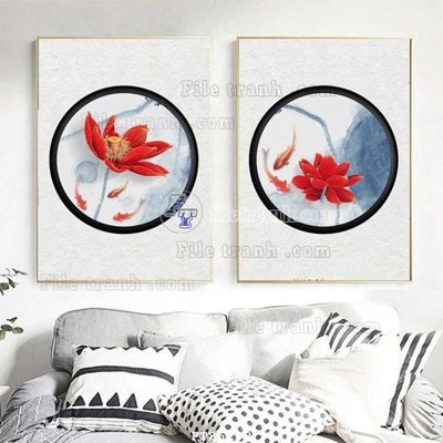 Ảnh gốc File tranh hiện đại pha lê gương FT85298 (nét căng) in mica