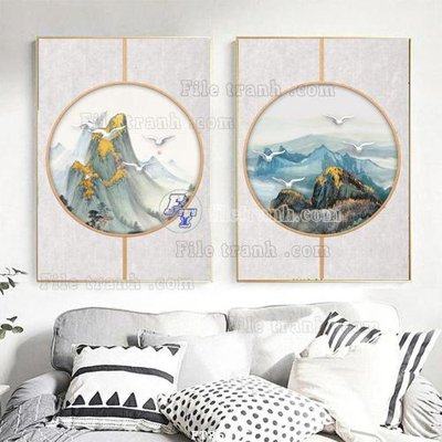 Tải file File tranh hiện đại pha lê gương FT85306 (gốc) làm tranh trang trí