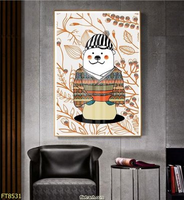 Tải file Tranh trang trí lối vào 1 tấm FT8531 (gốc) in tranh tráng gương