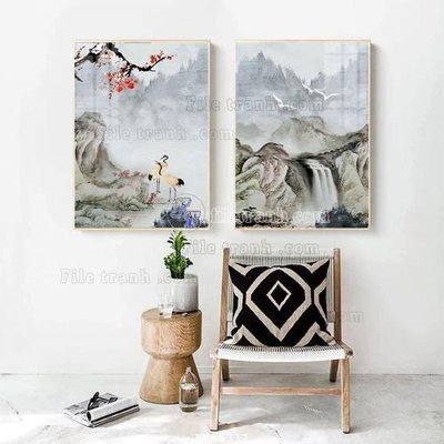 Download file gốc File tranh hiện đại pha lê gương FT85311 (in mica) trang trí