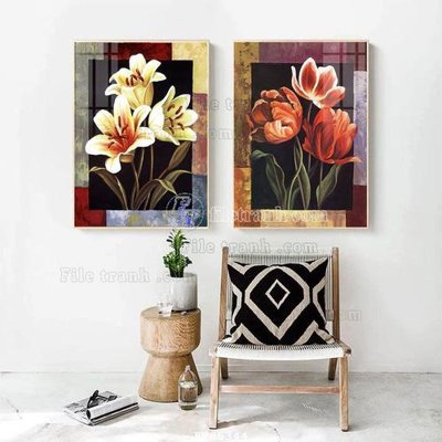 File PSD File tranh hiện đại pha lê gương FT85344 (bản gốc) dễ dàng edit