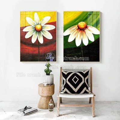 File gốc File tranh hiện đại pha lê gương FT85345 (chuẩn màu) cho in offset