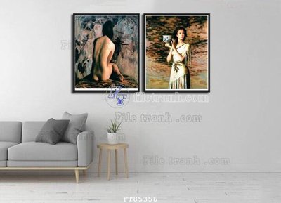 File tranh File tranh hiện đại pha lê gương FT85356 (file gốc) chủ đề phong thủy