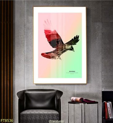 Download file gốc Tranh trang trí lối vào 1 tấm FT8536 (in lụa) hoa lá