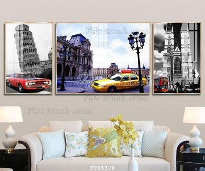 File gốc File tranh hiện đại pha lê gương FT85370 (trang trí) phòng làm việc