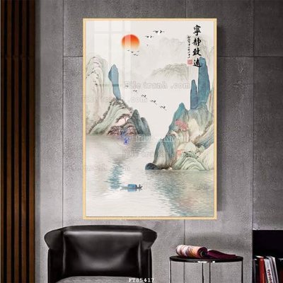 File tranh gốc File tranh hiện đại pha lê gương FT85417 chủ đề hiện đại