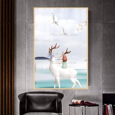 File tranh File tranh hiện đại pha lê gương FT85460 (gốc) in backlit film