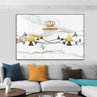 File gốc File tranh hiện đại pha lê gương FT85590 (PNG) không nền chất lượng