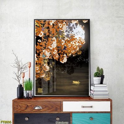 File ảnh Tranh trang trí lối vào 1 tấm FT8606 (gốc) trang trí khách sạn