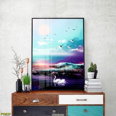 File gốc Tranh trang trí lối vào 1 tấm FT8637 (PNG) nền trong suốt