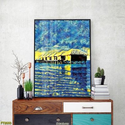 File ảnh Tranh trang trí lối vào 1 tấm FT8660 (gốc) trang trí khách sạn