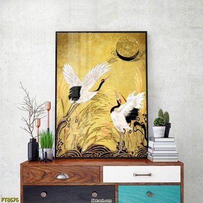 File tranh Tranh trang trí lối vào 1 tấm FT8676 (bản gốc) in lụa 5D