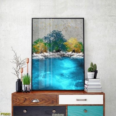 Download file ảnh gốc Tranh trang trí lối vào 1 tấm FT8682 để in ấn