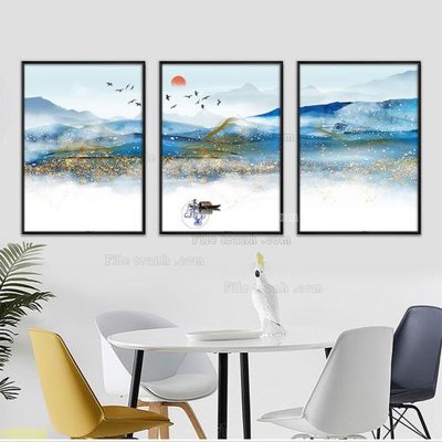 File tranh quảng cáo Tranh treo pha lê gương FT87379 (download file gốc)