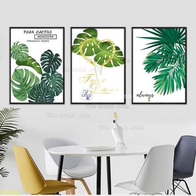 File in trần Tranh treo pha lê gương FT87408 (bản gốc) phong cảnh