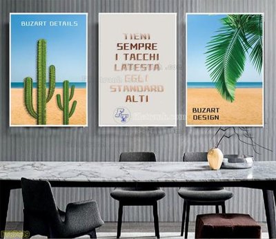 File in trần Tranh treo pha lê gương FT87409 (bản gốc 3D) sống động