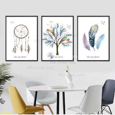 File gốc Tranh treo pha lê gương FT87430 (in 3D) nghệ thuật